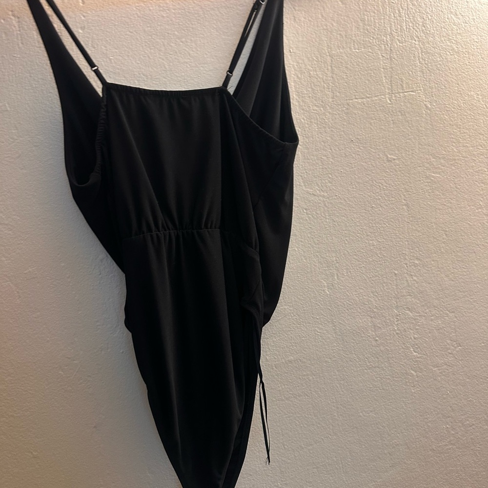 Zara Black Draped Cowl Neck Bodysuit – Size S - Picture 5 of 5